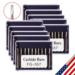 FG 557 Carbide Burs – Friction Grip for High-Speed Handpieces, Type