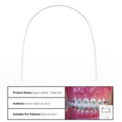 AZDENT Dental Orthodontic Niti Super Elastic Arch Wire Round Nature Form 012-020