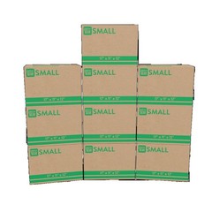 (10 pack) Small Moving Boxes, 17 in. L x 11 in. W x 12 in. H, Kraft