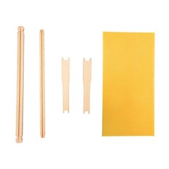 MayBee 20 Pack Honey Bee Frames with 100% Beeswax Coated Food Grade Foundation