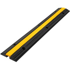 VEVOR 4 Pcs Speed Bumps 1 Channel Wire Hose 22000lbs Cable Protector Ramp