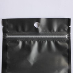 100 Flat Translucent/Black Mylar QuickQlick™Bags w/Hang Hole in Variety of Sizes