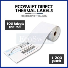 1-200 Rolls 100/roll 4×6 Zebra 2844 Eltron EcoSwift Direct Thermal Printer Label