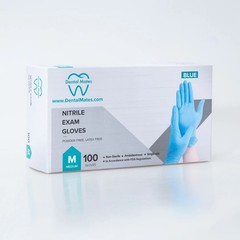 100pcs Disposable Nitrile Gloves 4mil Latex-Free, Powder-Free Medical Grade