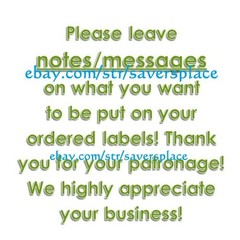 60 Pieces Return/Mailing Address labels 1″ x 2.625″ – Free USA Shipping