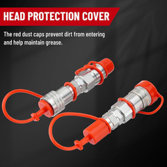 1/2″ Flat Face ISO 16028 to Ag ISO 5675 Pioneer Style Hydraulic Quick Connect Co