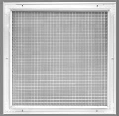 HVAC Premium 16″x20″ or 20″x16″ Cube Core Eggcrate Return Air Grille White 2971U