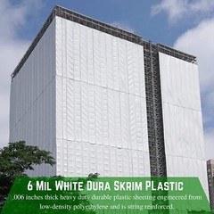 Dura Skrim – 6 Mil White String Reinforced Plastic Sheeting
