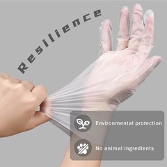 400-Count Clear TPE Disposable Gloves: Food Service & Powder-Free (M/L Sizes)