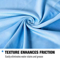 8 Pack of Glass Cleaning Microfiber Cloths 16 x 16 Blue All Purpose Cloth