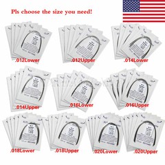 100 PCS dental orthodontic super elastic niti round arch wires Ovoid form 10 bag