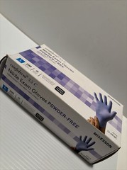 McKesson Confiderm Nitrile Exam Gloves Powder-Free – Large – Blue