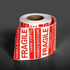 500PCS 1Roll Fragile Stickers 2×3 Fragile Label Sticker Handle With Care Mailing