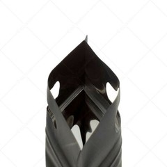 Multi-Size Matte Black Mylar Flat Zip Seal Bag For Storage w/ Window & Hang Hole