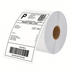 4×6″ Direct Thermal Shipping Labels Self-Adhesive Paper,500 Per Roll