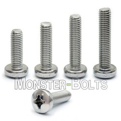 M3 Stainless Steel Phillips Pan Head Machine Screws, DIN 7985A Metric A2 18-8