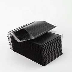 Black 4×8 Poly Bubble Mailers Padded Envelopes Mailing Bags Packing Self Seal .