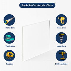 Clear Acrylic Plexiglass Sheet – Various Sizes, 1/8″, 1/4″, 1/2″ Thickness