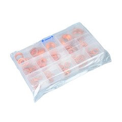 150Pcs Copper Crush Washer Gasket Set Flat Ring Seal Assortment Kit M5 – M22 US